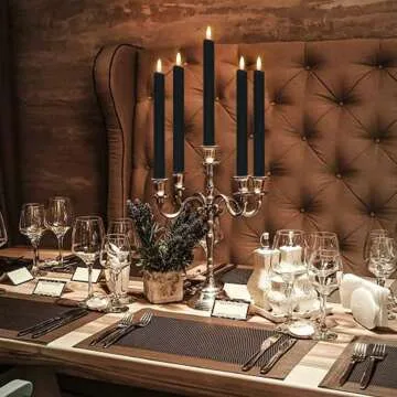 Flameless Taper Candles with Remote and Real Wax