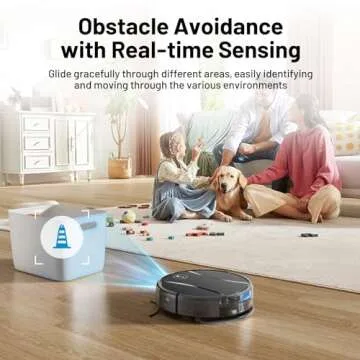 Tipdiy Robot Vacuum and Mop Combo,4200Pa Powerful Robotic Vacuum Cleaner with Self-Charging, Home Automatic Robot Aspiradora for Hard Floor, Low Carpet, Pet Hair, App&Voice&Remote Smart Control