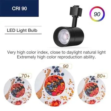 LED Track Lighting Heads for Juno Track, FLSNT 75W Equivalent Dimmable LED Track Light Heads, 12W 24° LED Spotlight Light, CRI90, 800LM, 3000K Soft White, Black, 6 Pack