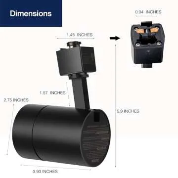 LED Track Lighting Heads for Juno Track, FLSNT 75W Equivalent Dimmable LED Track Light Heads, 12W 24° LED Spotlight Light, CRI90, 800LM, 3000K Soft White, Black, 6 Pack