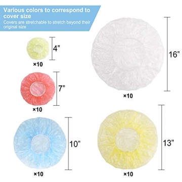 ReDeMM 50 Reusable Food Bowl Storage Covers for Leftovers