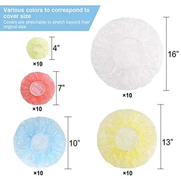 ReDeMM 50 Reusable Food Bowl Storage Covers for Leftovers