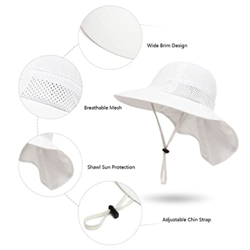 Baby Sun Protection Hat UPF 50+ for Toddler Outdoor Fun