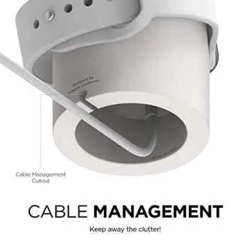 elago W2 Charger Stand Compatible with Apple Watch Series Ultra2/Ultra/10/9/8/7/6/5/4/3/2/1/SE (49mm, 46mm, 45mm, 44mm, 42mm, 41mm, 40mm, 38mm)