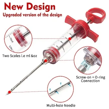 TGE-V 1-oz BBQ Meat Injector Kit with Needles