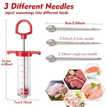 TGE-V 1-oz BBQ Meat Injector Kit with Needles