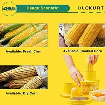 OLEKURT Corn Stripper Tool for Easy Corn Preparation
