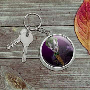 GRAPHICS & MORE Batman Arkham Asylum Video Game Joker Portable Travel Size Pocket Purse Ashtray Keychain with Cigarette Holder