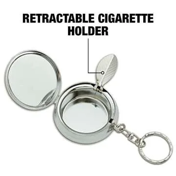 GRAPHICS & MORE Batman Arkham Asylum Video Game Joker Portable Travel Size Pocket Purse Ashtray Keychain with Cigarette Holder