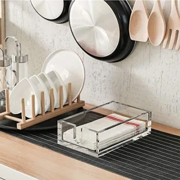 IEEK Acrylic Napkin Holder for Stylish Home Organization