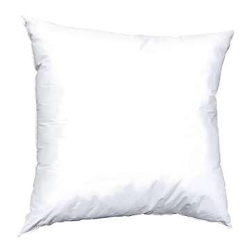 Pillowflex Synthetic Down Pillow Insert - 27x27 Down Alternative Pillow, Ultra Soft Large Square Eur...