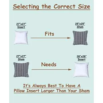 Pillowflex 27x27 Synthetic Down Pillow Insert for All Needs