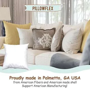 Pillowflex 27x27 Synthetic Down Pillow Insert for All Needs