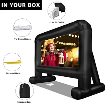 OUTTOY Inflatable Movie Screen - 16FT for Outdoor Fun