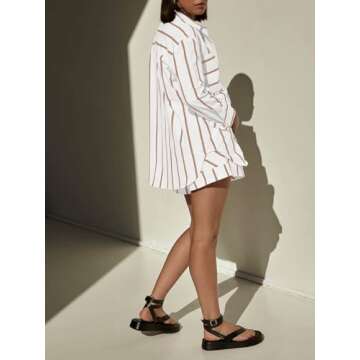 Trendy Tankaneo Women's Striped Lounge Set for All Occasions