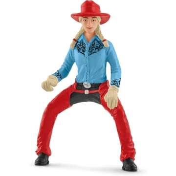 Schleich 7PC Barrel Racing Set - Fun Farm Toy for Kids