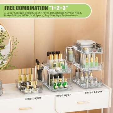 Hoenart 3-Tier Under Sink Organizer for Effortless Storage