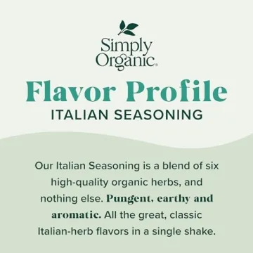 Simply Organic Italian Seasoning Certified Organic Herbs