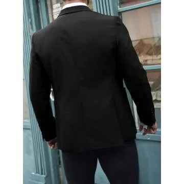 ZIWOCH Men's Stylish Sports Suit Jacket for Events