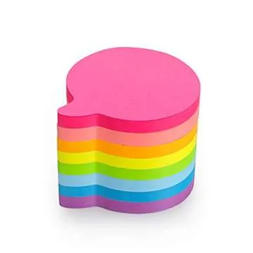 SIMONA Bubble Shape Sticky Notes 8 Color Bright Colorful Sticky Pad 75 Sheets/Pad Self-Sticky Note Pads