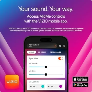 VIZIO MicMe Karaoke Soundbar with Wireless Microphones