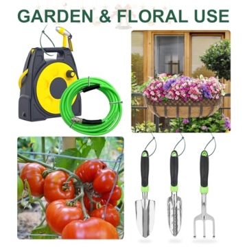 Green Zip Ties Assorted Sizes for Garden and Craft Needs