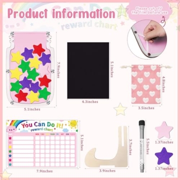 Fiada Magnetic Reward Jar for Kids - Potty Training Tool