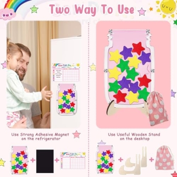 Fiada Magnetic Reward Jar for Kids - Potty Training Tool