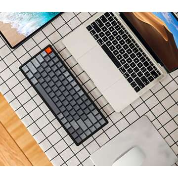 Keychron K2 Version 2 Wireless Gaming Mechanical Keyboard, Bluetooth/USB Wired Compact 84 Keys RGB LED Backlit N-Key Rollover Aluminum Frame for Mac Windows, Gateron G Pro Brown Switch