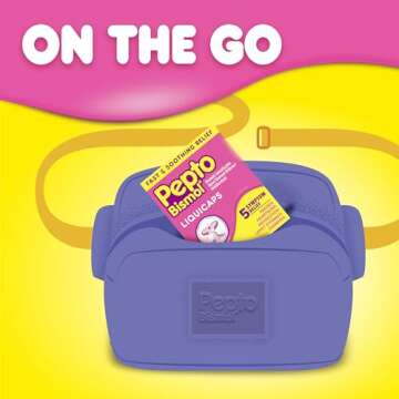 Pepto Bismol Liquicaps, Upset Stomach Relief, Bismuth Subsalicylate, Multi-Symptom Relief of Gas, Nausea, Heartburn, Indigestion, Upset Stomach, Diarrhea, 48 Liquicaps