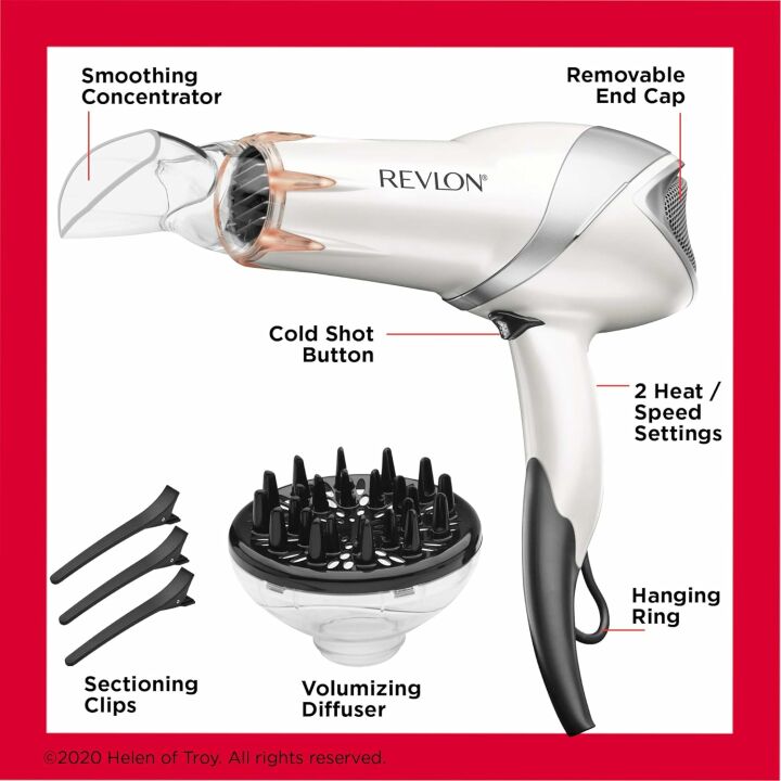 REVLON Infrared Hair Dryer - 1875 Watts Power