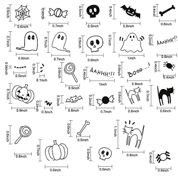 Halloween Cute Creature Clear Stamps for DIY Crafting