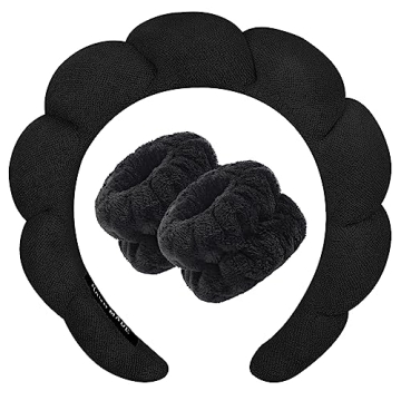 Zkptops Spa Headband & Wristband Set - Stylish Hair Accessory