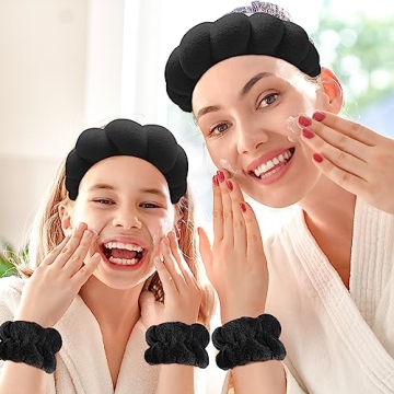 Zkptops Spa Headband & Wristband Set - Stylish Hair Accessory