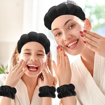 Zkptops Spa Headband & Wristband Set - Stylish Hair Accessory