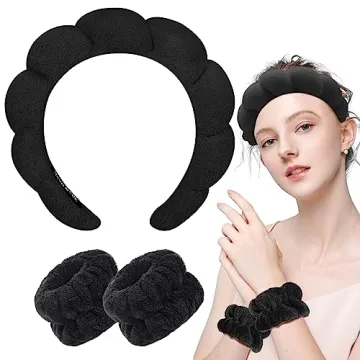 Zkptops Spa Headband & Wristband Set - Stylish Hair Accessory