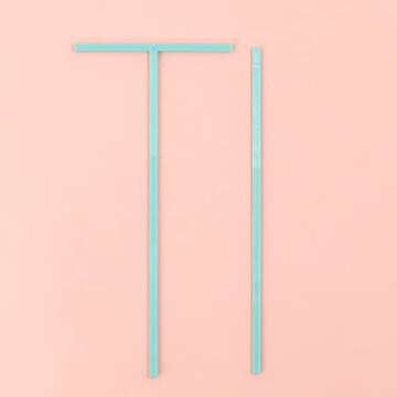 Craftelier - Complete Bookbinding Ruler Kit - Includes L Ruler + T Ruler + Spacing Guide + Corner Cutting Square + Case + Instruction Manual - Turquoise Color