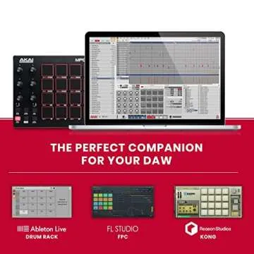 AKAI Professional MPD218 - USB MIDI Controller with 16 MPC Drum Pads, 6 Assignable Knobs, Note Repeat & Full Level Buttons and Production Software