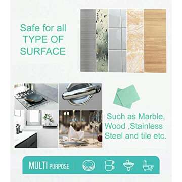 Swedish Dishcloths Cellulose Sponge Cloth - Bulk 10 Pack of Eco-Friendly No Odor Reusable Cleaning C...