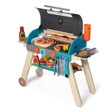 Melissa & Doug Wooden BBQ Grill for Imaginative Play
