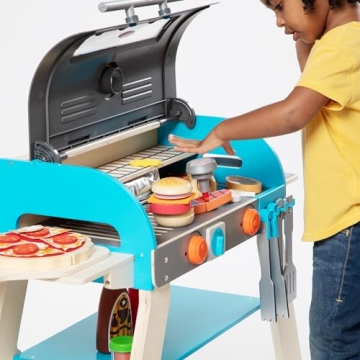 Melissa & Doug Wooden BBQ Grill for Imaginative Play