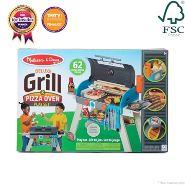 Melissa & Doug Wooden BBQ Grill for Imaginative Play