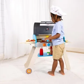 Melissa & Doug Wooden BBQ Grill for Imaginative Play