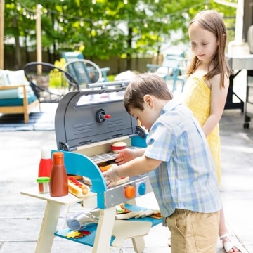 Melissa & Doug Wooden BBQ Grill for Imaginative Play