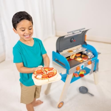 Melissa & Doug Wooden BBQ Grill for Imaginative Play