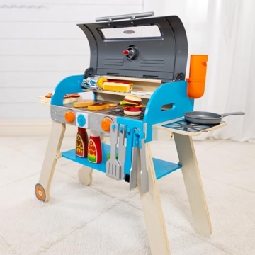 Melissa & Doug Wooden BBQ Grill for Imaginative Play