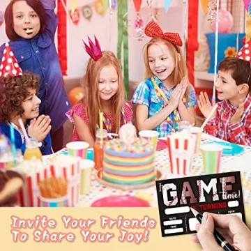 Sports Themed Birthday Invitations - 20 Pack - DETIHO