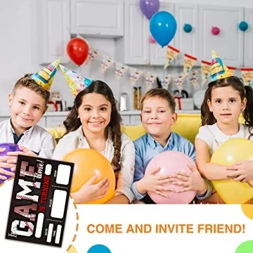 Sports Themed Birthday Invitations - 20 Pack - DETIHO