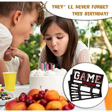 Sports Themed Birthday Invitations - 20 Pack - DETIHO