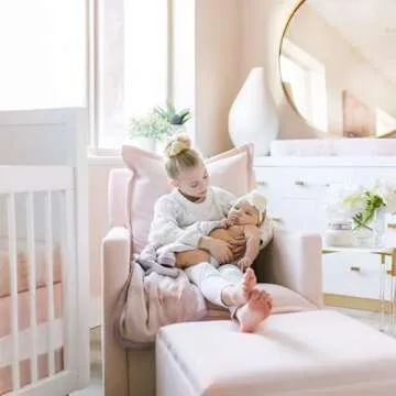 Oilo Changing Pad Cover, Breathable 100% Turkish Cotton Fitted Jersey, 300 Thread Count, Machine Washable, Fits Standard Changing Pads (32" x 16"), Girl, Boy, & Neutral Nursery Design, Sandstone